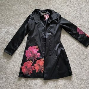 Desigual Floral Trench Coat
